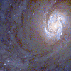 Photo of M100 galaxy